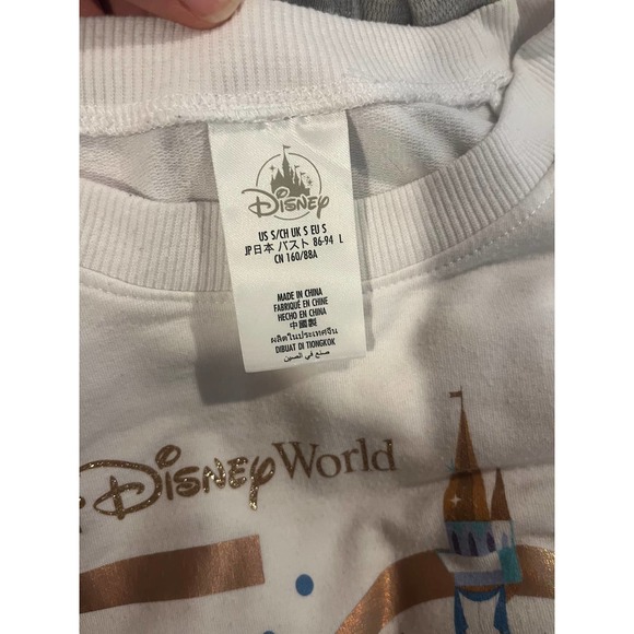 Womens Walt Disney World 50th Anniversary Long Sleeve Pullover Drawstring Small - Picture 4 of 7
